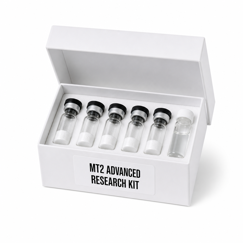MT2 Advanced Research Kit 50MG kit · 5 x MT2 + bac water research product